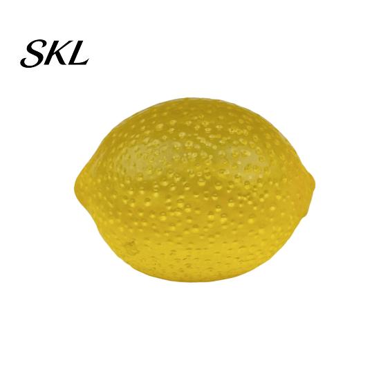 Lemon Stress Relief Toy Transparent Squeeze Toy, Jellyfish Ice Cream Reduction Soft Clear Cube Sensory for Kids Adults