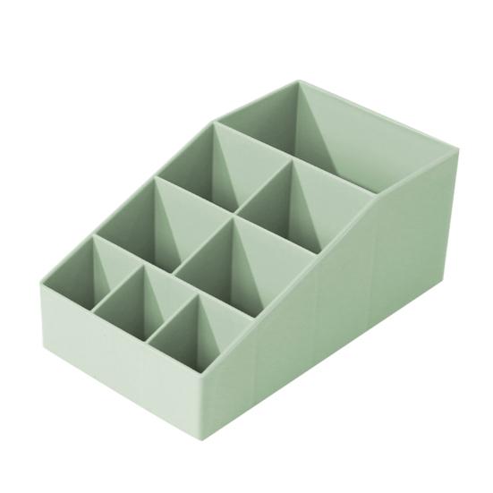 

Контейнер для хранения косметики, туалетный столик, офисный домашний настольный органайзер зелёный