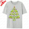 Frog Squad Christmas Trees Graphic Printed T Shirts Clothes For Unisex Funny Cute Xmas Hat TShirt Unisex Cotton Tops Classic Gift