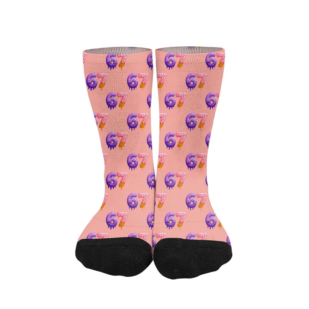 Cute And Playful Socks Mid-Calf Socks Long Socks Printed Socks