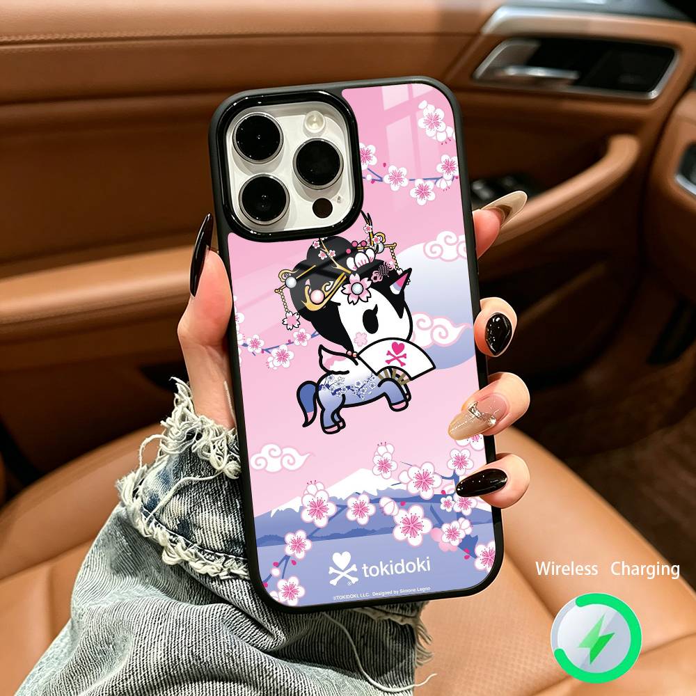 Retro Cute Vibe T-Tokidoki Art Phone Case For IPhone17 16 15 14 13 12 11 Pro Max 16/15/14Plus Wireless Charger Cover Funda