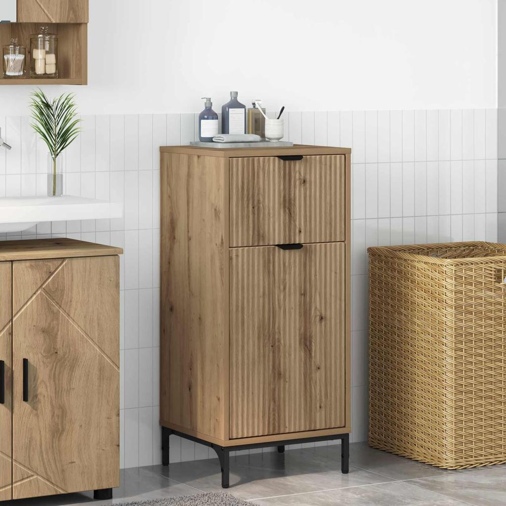 Bathroom Cabinet Artisan Oak 39.5 X 36 X 88 Cm