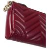 Gucci GG Marmont Logo Double G Zipper Leather Underarm Shoulder Bag Small Women shoulder bag Red 847589-DTDFT-6207