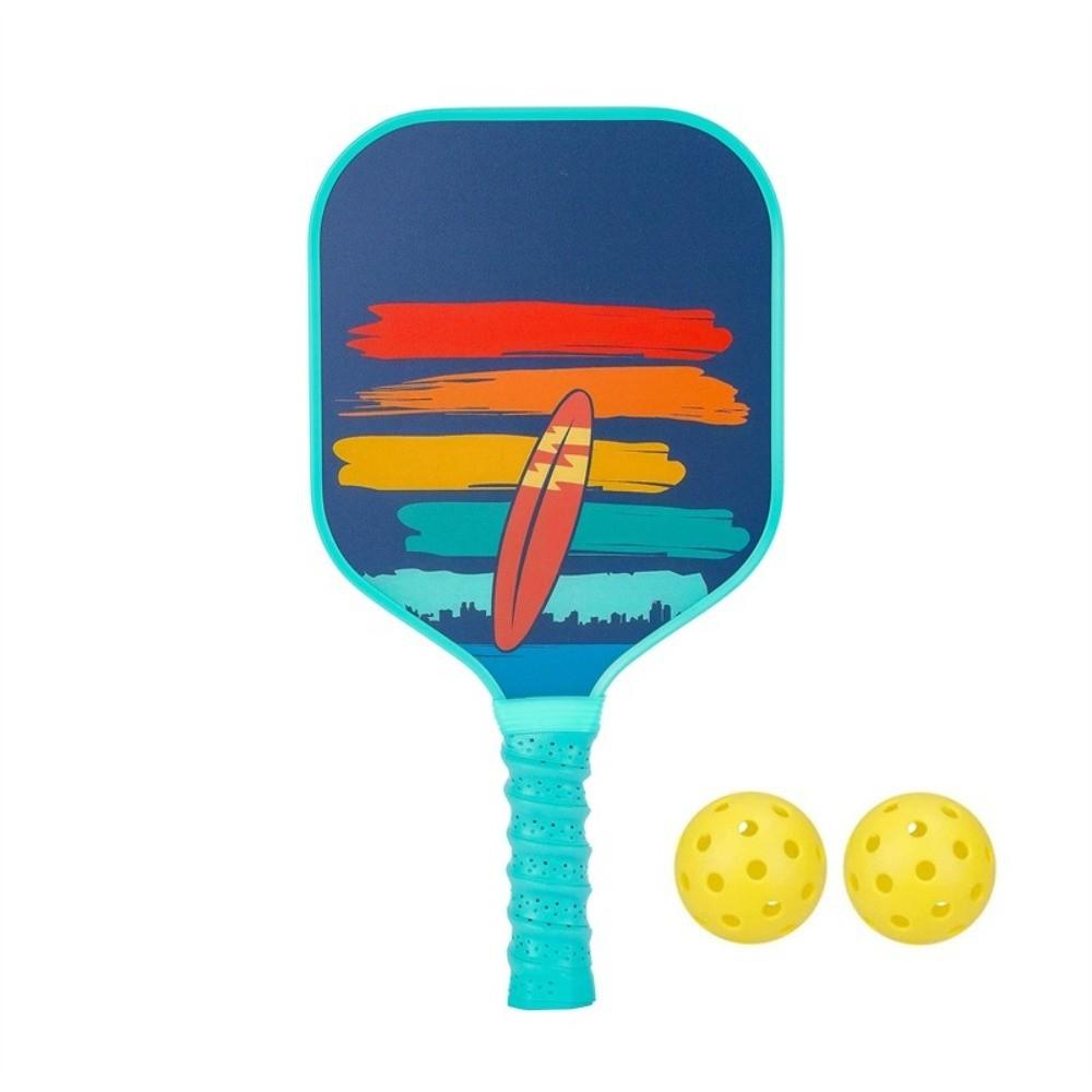 Mermaid Cat Pickleball Paddle with 2 Pickleballs Cartoon Pickleball Paddle Set Honeycomb Core Lightweight Sports Paddle