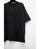 YOUTH Henley Neck H/S T-Shirt - Black
