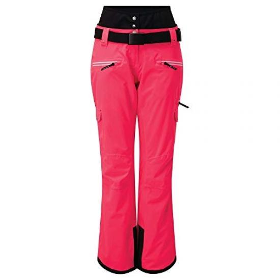 FR : M Dare 2b Liberty II Pantalon de Ski imperméable Neon Pink Taille Fabricant : 12 Isolant et Respirant avec Coutures Cousues-collées et guêtres intégrées Salopettes Femme