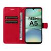 For Xiaomi Redmi A5 NFC (173.45*79.35*8.45mm) Leather Wallet Case with Strap Solid Color Phone Stand Cover