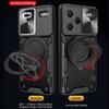 Funda for Redmi Note 13 / 13 Pro Plus 5G Case for Xiaomi Redmi Note 13 Pro 4G Case Slide Camera Armor Magnetic Ring Stand Cover