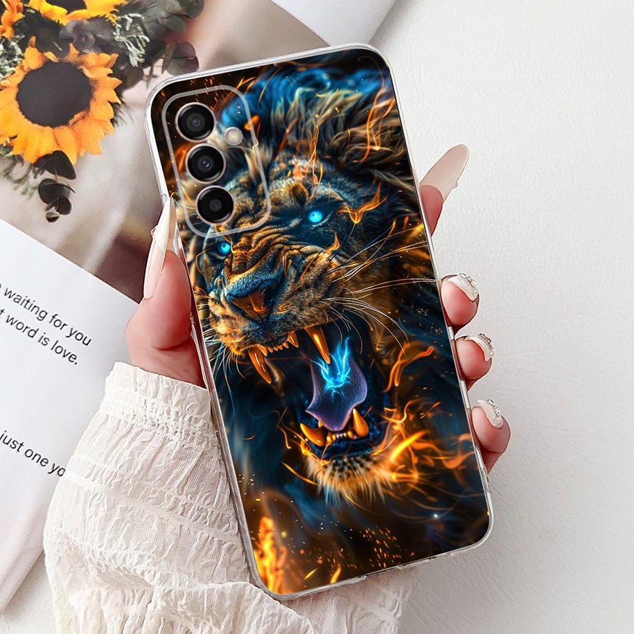 Case For Samsung Galaxy M13 M23 M33 M53 5G Cover SM-M236B SM-M336B SM-M536B SM-M135F Popular Dragon Cartoon Soft Silicone Bumper