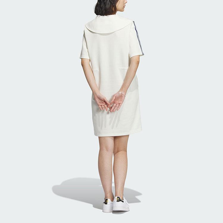 adidas Originals Women's Summer Holiday Graphic Play Knit Dress 'Off White' IW6304