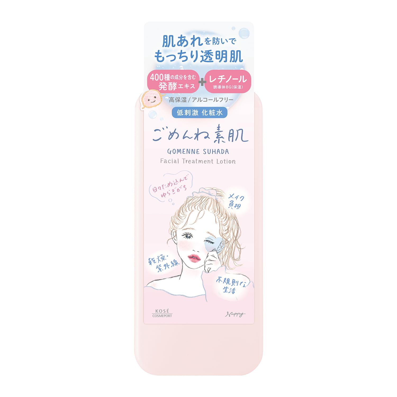 

Clear Turn Gomen ne Suhada Lotion Retinol Niacinamide CICA Ceramide Fermented Extract KOSE