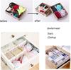 12PCS DIY Plastic Grid Drawer Dividers, White Adjustable Drawer Organizers for Socks and Underwear Storage