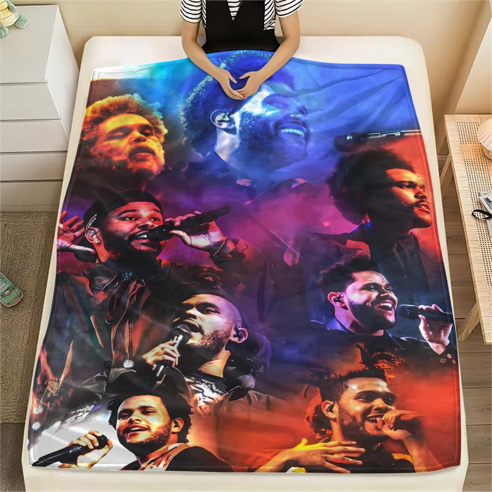 1 Pezzo Coperta in Flanella con Stampa The Weeknd, Alta Qualità Confortevole per Tutte le Stagioni, Arredamento per la Casa, Calore e Comfort, Perfetta per Regali
