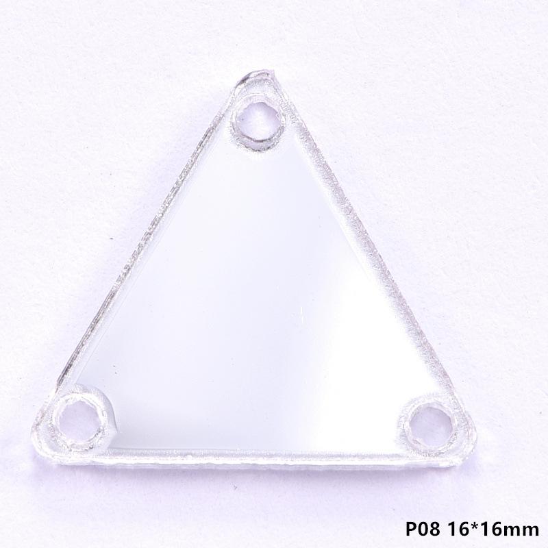 Acrylic Hand Seam Drill, Flat Bottom Special-Shaped Mirror Diy Clothing Decoration Jewelry Mirror Accessories Seam Drill