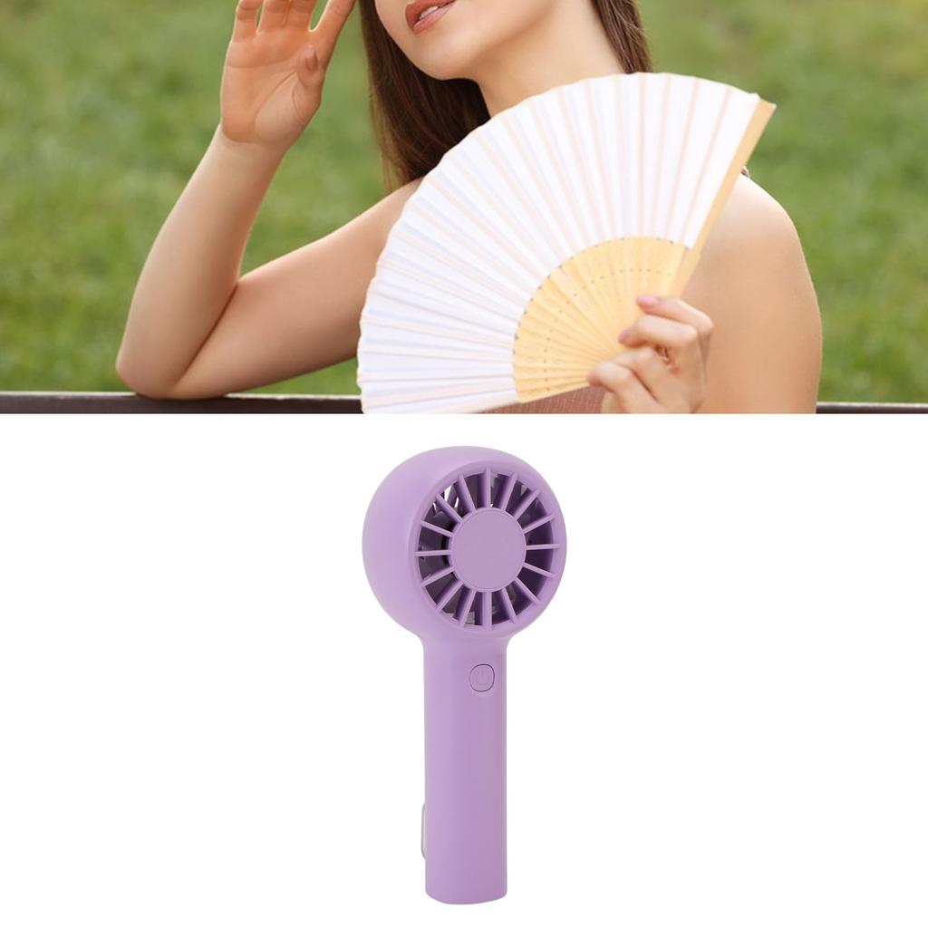 Handheld Fan 5 Speed Silent 5.5h Running Portable Fan with Buckle for Outdoor Beach Camping