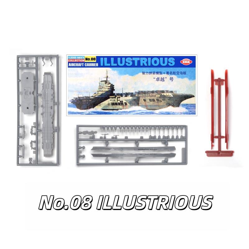 1/2000 Aircraft Carrier USS New Jersey Missouri German Tirpitz British Hood Battleship Plastic Assemble Warship Model Toy