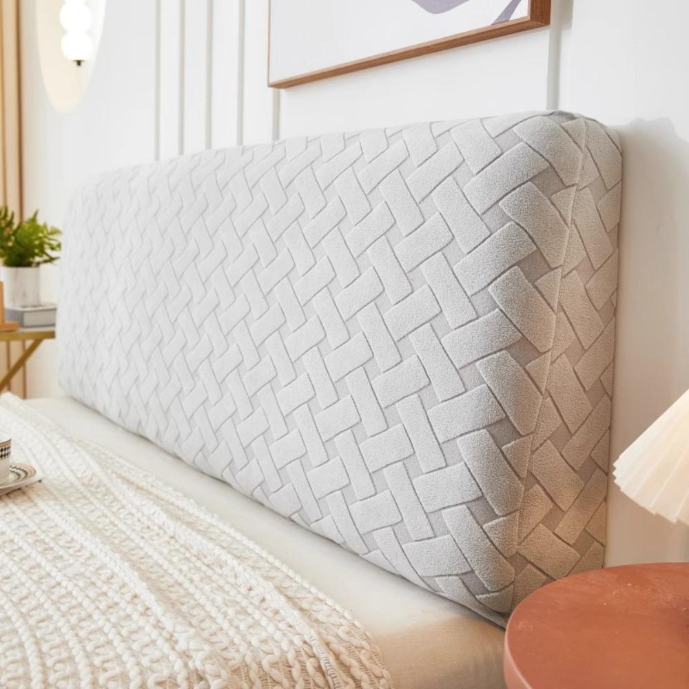 All Inclusive Bedhead Dust Cover Anti-Collision Jacquard Headboard Covers Solid Color Universal Fit Protector Cover Home Decor