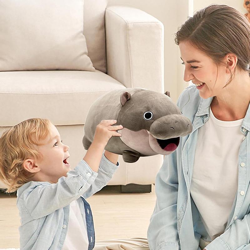 Moo Deng Hippo плюшевая кукла плюшевые игрушки мягкие игрушки подушки милые дети мальчики девочки рождественские подарки мягкие игрушки подушки A