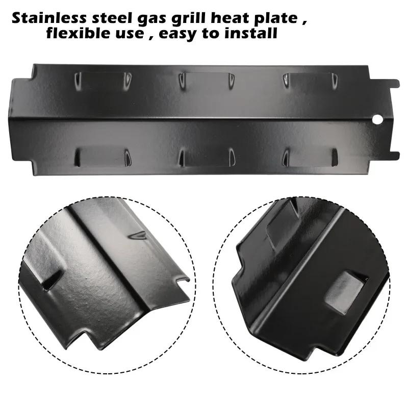 Grill Hitzeschutzblech Porzellanbeschichtete Gusseisen Grillroste Universell Strapazierfähig BBQ Kochroste Gasgrill Barbecue Ersatz