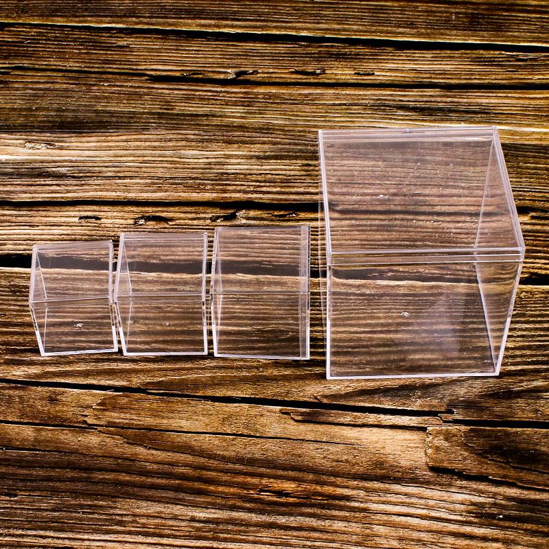 Quadratische Transparente Harte Kunststoffbox: Vielseitige Lebensmittelverpackung, Betta-Fischzucht, Kristallschlamm, Überraschungsbox, Hochzeits-Süßigkeitenaufbewahrung.
