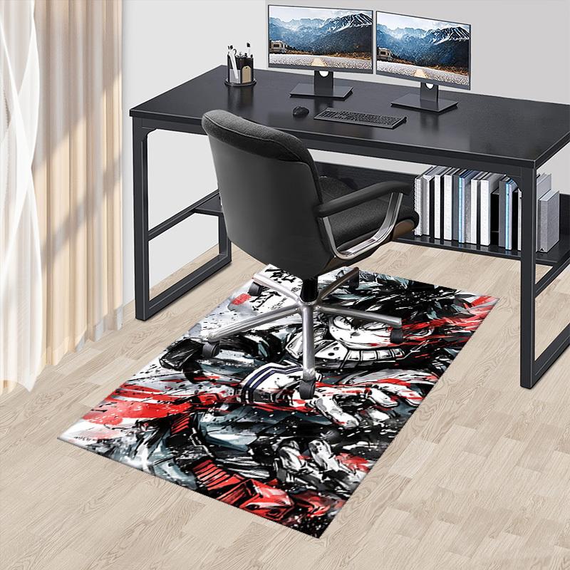 

1pc My Hero Academia Midoriya Izuku Chair Mat - Anime Cartoon Design Office Desk Pad, Non-Slip Carpet for Home Decor, Suitable for All Seasons.O021 60cm by 90cm
