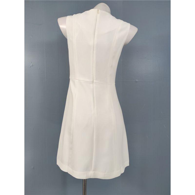 Export Single French Fashion Spring New Arrival Hepburn Cinched Sleeveless Beaded Classy Design Socialite Dress Short