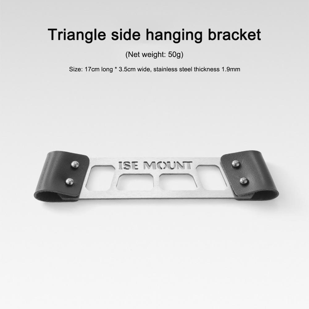 Camping Tripod Side Buckles Portable Expansion Hanging Rack Stainless Steel Quick Installation for Outdoor Camping Travel BBQ