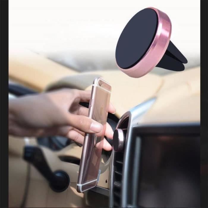 Phone Holder - ZS21753 - Universal - Air Vent - Pink - Magnetic Mount