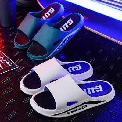 Fashion Fashion Couples Slippers 2025 Summer New Men's Slippers Home Bathroom Couples Slippers Non-slip Flat Slipper Couples Flip Flops