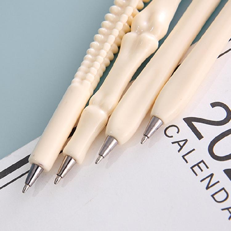 Novelty Bone Shape Ballpoint Pen Refill Writing Ball Pens School Office Pen