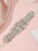 Versatile European and American Bride Belt: Hand-Sewn Rhinestone Patchwork Waist Accessory for Exquisite Wedding and Evening Dresses
