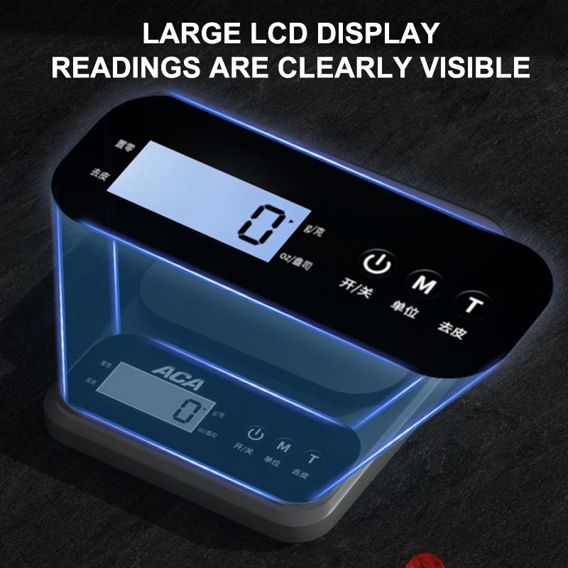 10Kg Kitchen Scale Baking Gram Weight Scales Lcd Display Rechargeable Electronic Table Scale Personal Healthy Diet Food Scale