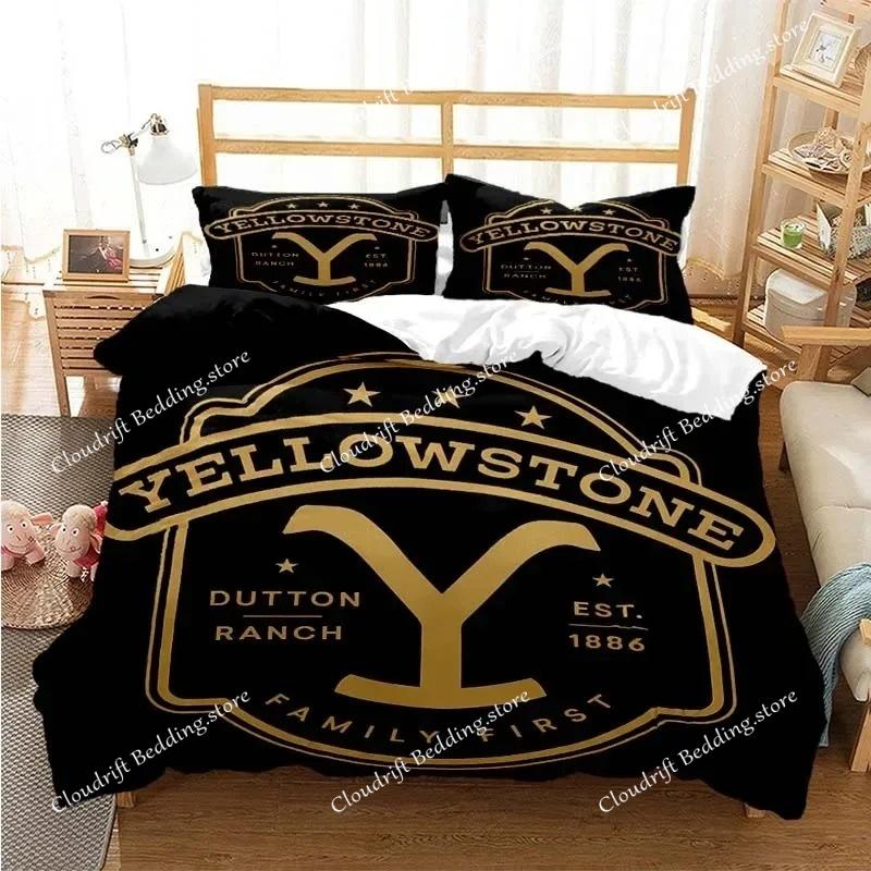 Yellowstone Fashion Set Biancheria da Letto con Stampa Digitale Copripiumino Piumone Letto Singolo Twin Full Queen Ragazzi Bambini Ragazza Ragazzi Regalo
