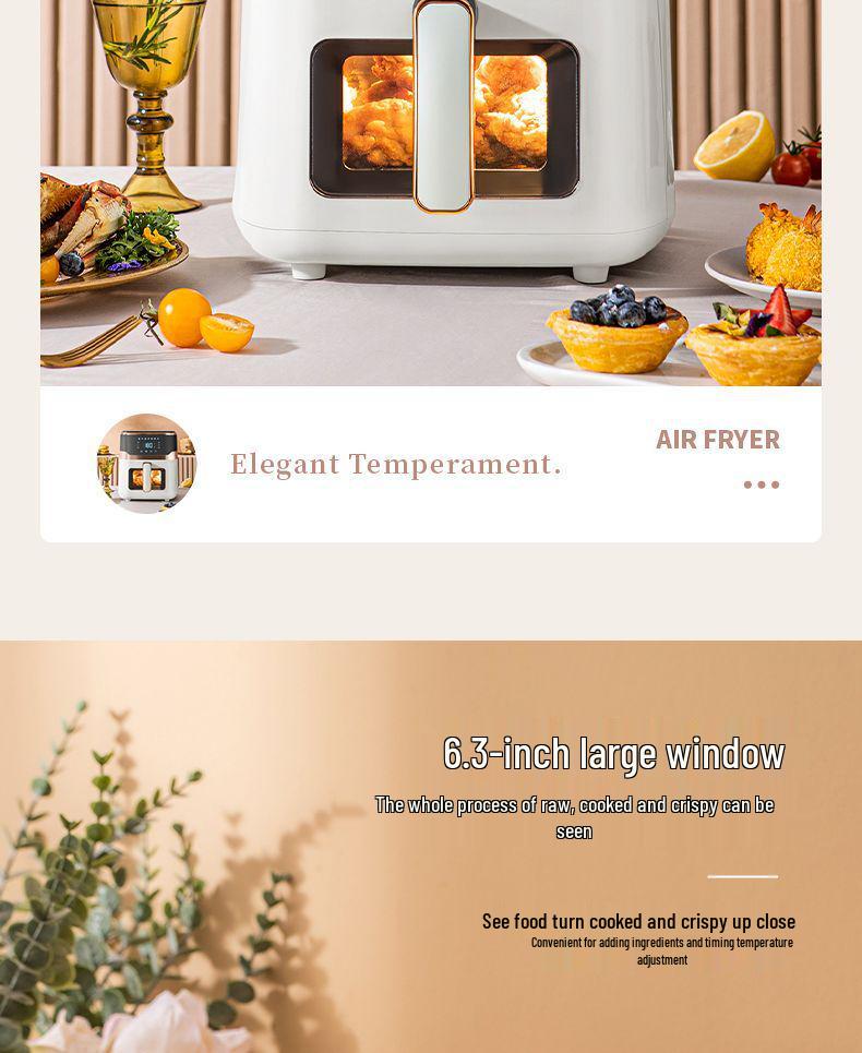 Inteligentná multifunkčná teplovzdušná rúra s veľkým objemom