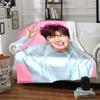 1Pc Cha Eun-woo Blanket Soft Comfortable Polyester Blanket All Season Warm Throw Bedroom Office Outdoor Use Ideal Christmas Gift Choice Print Home Bla