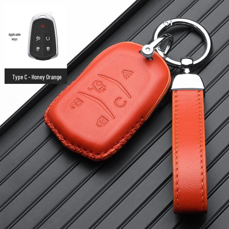 Premium Key Case for Cadillac: XT4, CT5, XT5, CT6, CT4, XT6, GT4 Models - Full Wrap Protective Shell