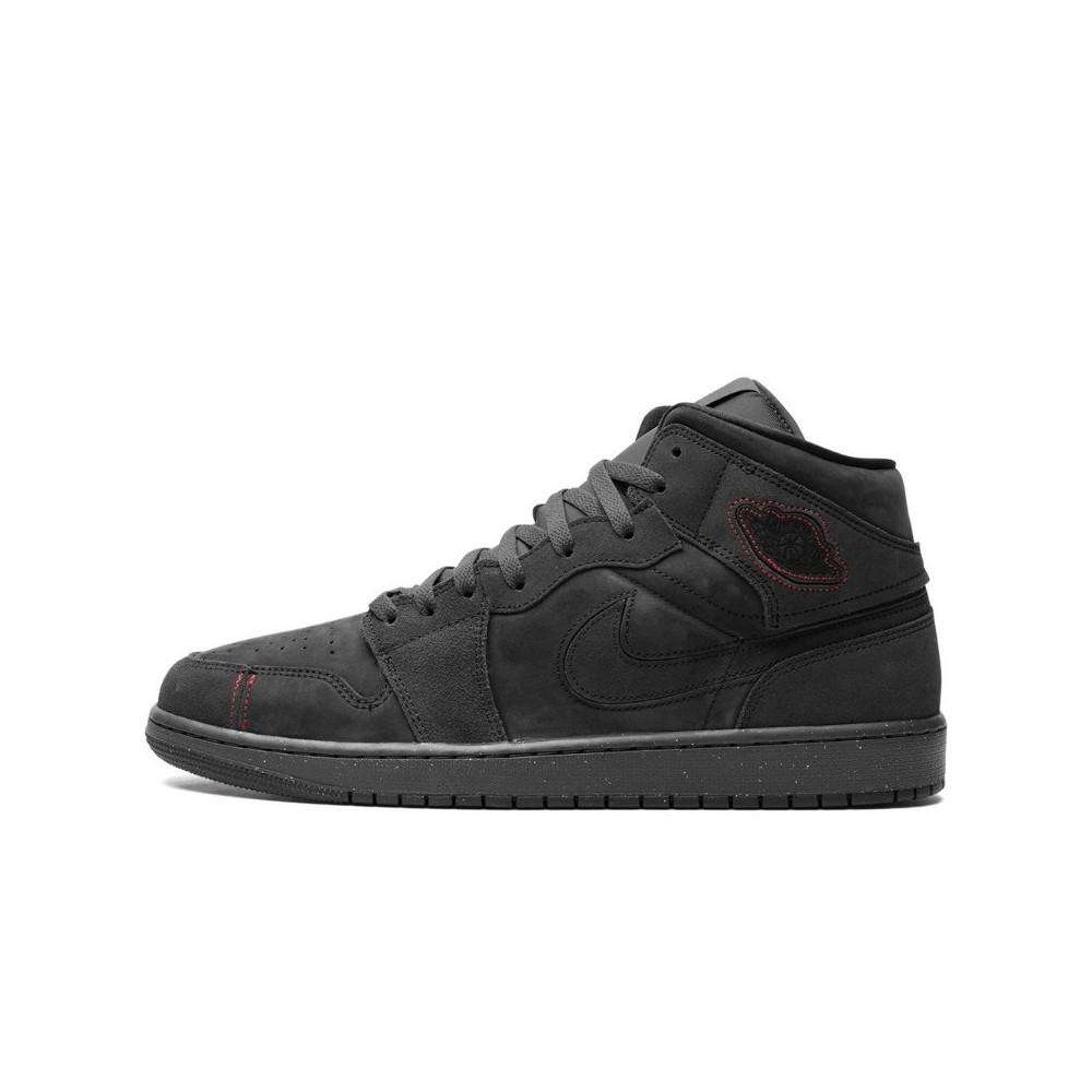 Air Jordan 1 Mid SE Craft Dark Smoke Red