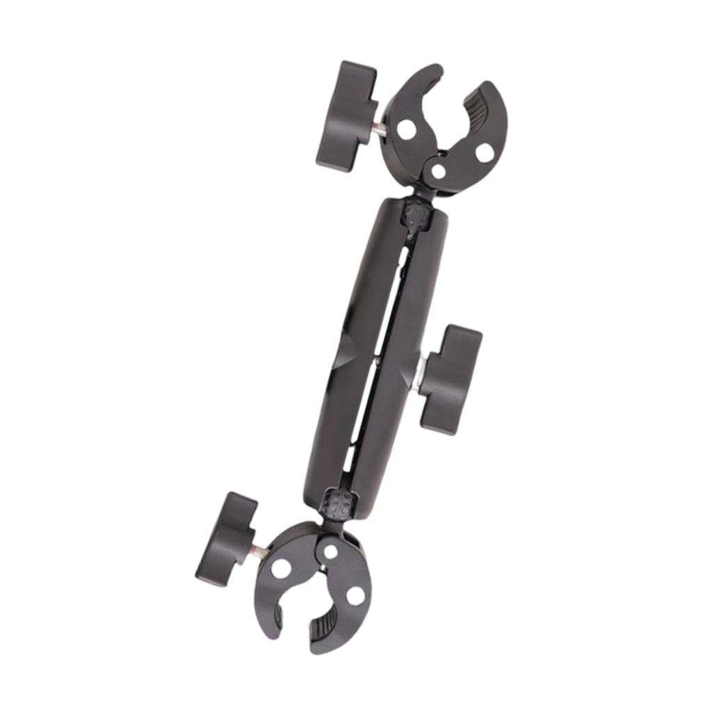 Shockproof Flexible Double Arm Bike Camera Holder for Stable Video Recording with Quick Release and Wide Compatibility
