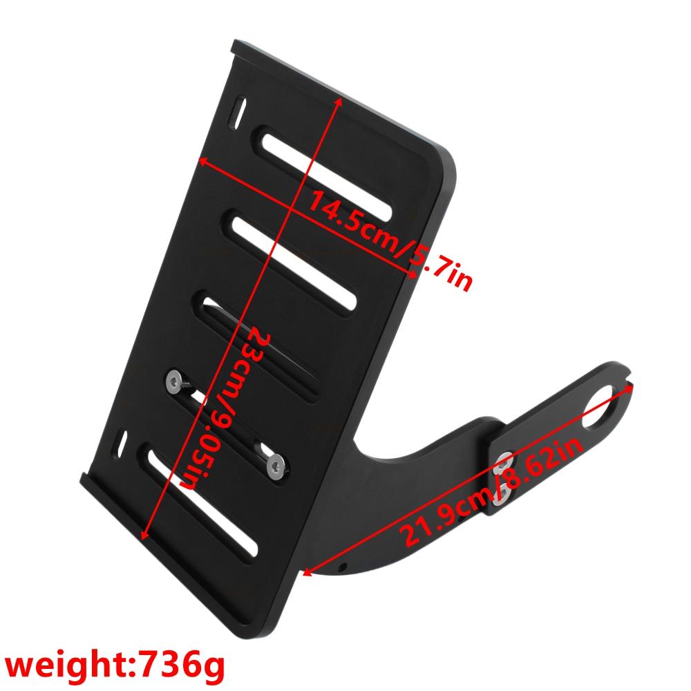 FOR Harley Davidson Sporter 883 X48 1200 Motorcycle Black Modified Side Mount License Plate Bracket Holder Accessories