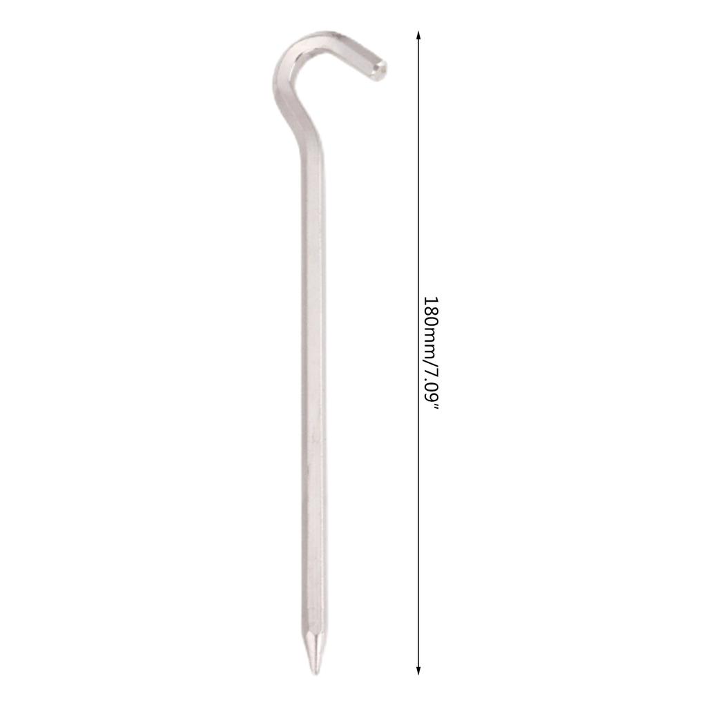 Tent Nails Aluminum Alloy Ground Nails Camping Rock Bottoms Ground Anchors Tent Accessory For Outdoor Camping Tent Peg