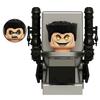 Mini Skibidi Toilet Man Figure Anime Building Block Toys Tvman Plus Titan Cameraman Speakerman Bricks Model Kid Birthday Gifts
