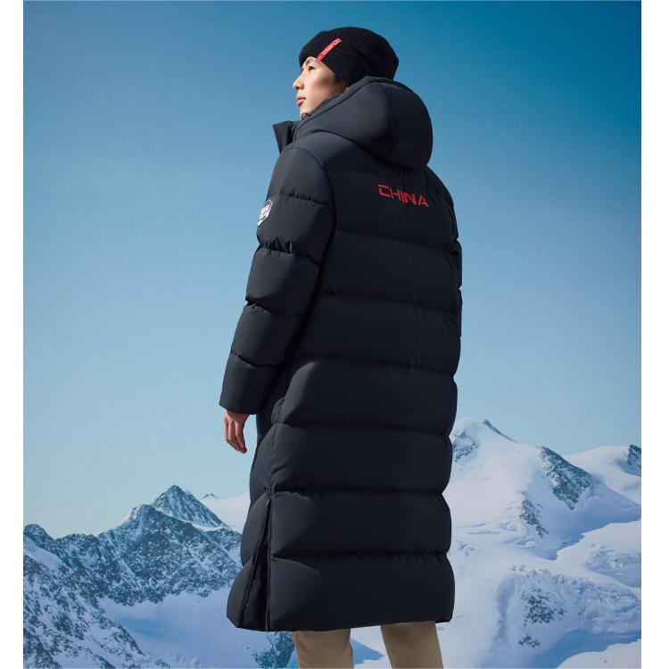 Anta Warm Thick Long Down Jacket Men Outerwear Basic-Black 152517911-2