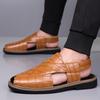 Men’s Sandals Mary Jane Dancing Shoes Dress Wingtip Wedding Stylish Formal Leather Prom Blazers Shoes Over Sized