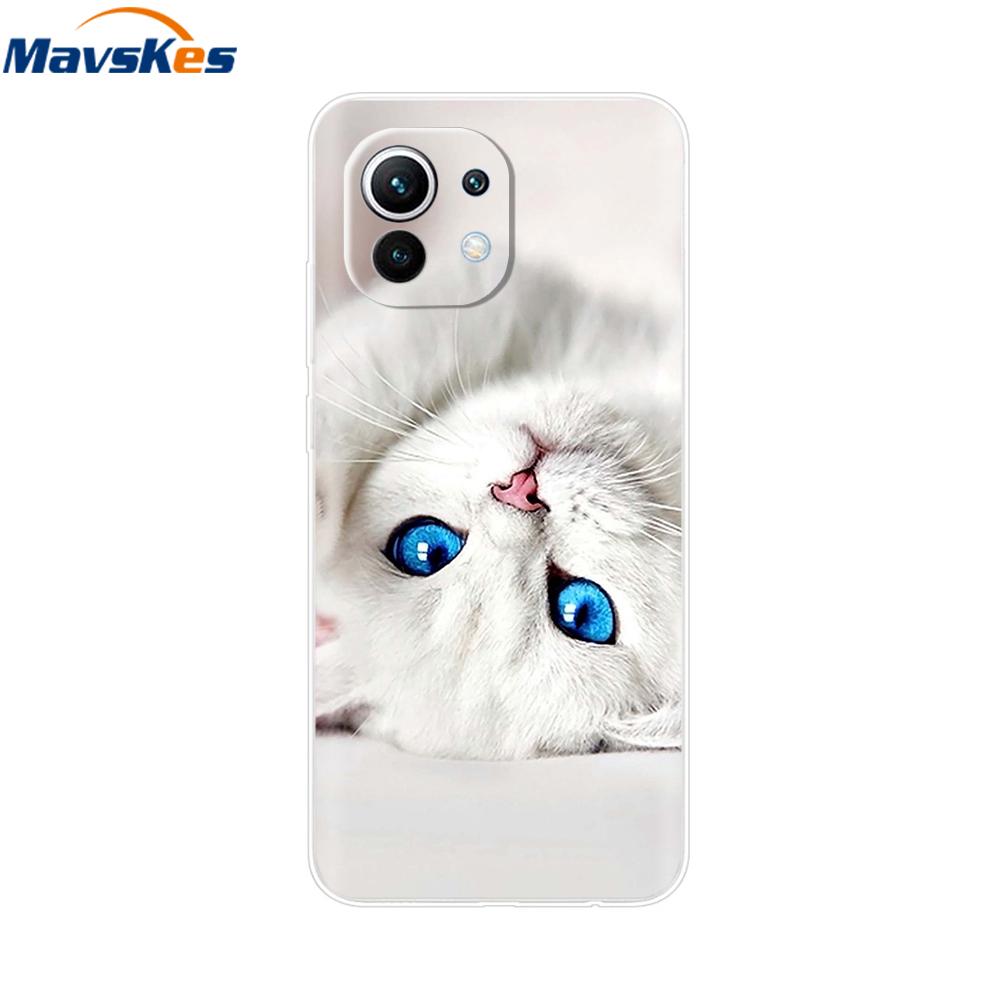 Case For Xiaomi 11 Lite NE 5G Soft TPU Silicone Cover For Xiaomi Mi 11 Lite Mi11 Lite Cases For Xiomi Mi 11 Funda Fashion Bumper