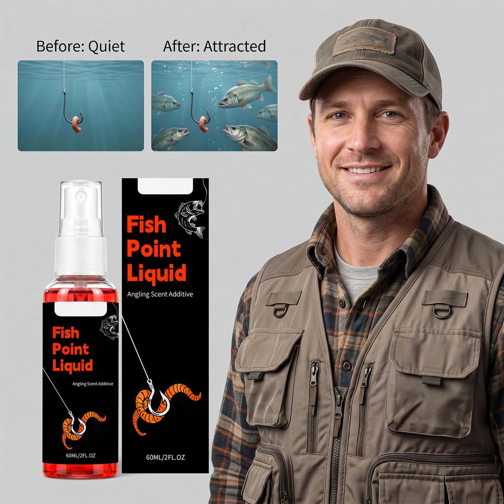 Spray Attrattivo per Pesca - 60ml Spray all'Odore di Pesce per e