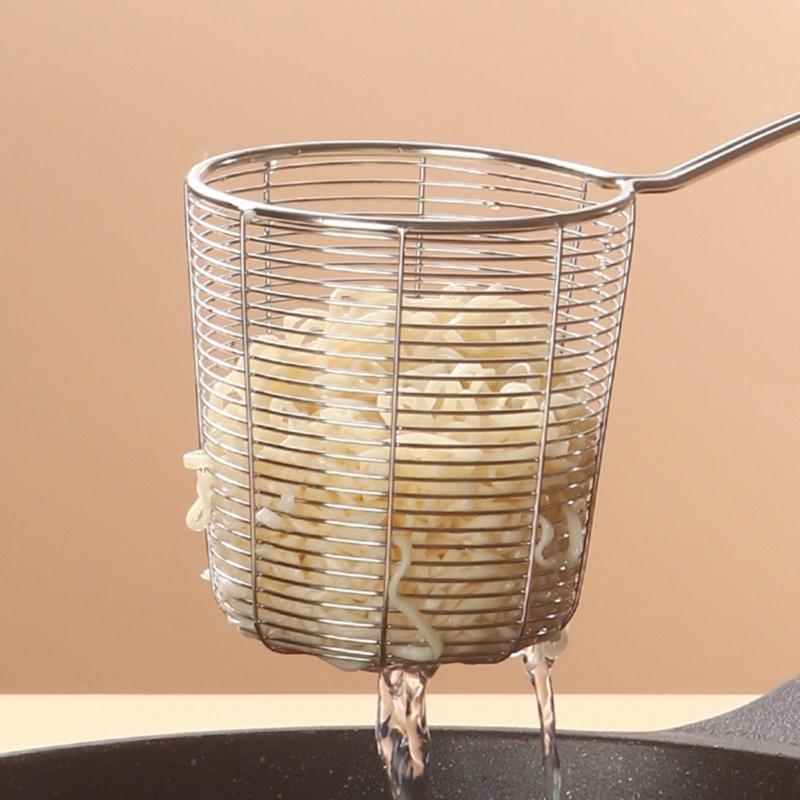 Rustfritt Stål Dypere Dørslag Skumskje Ergonomisk Håndtak Dørslag Skje Husholdnings Kjøkken Matlagingsutstyr