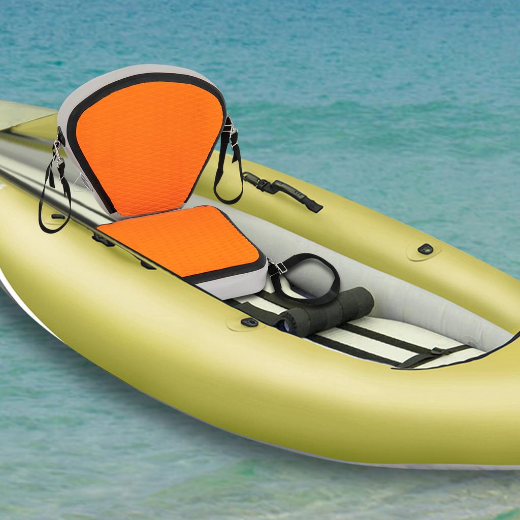 Kayak & Paddleboard Comfort Seat, Thickened EVA Padded Cushion w/ Non-Slip Base, 45x48 cm Oversized Supportfor Kayaking, Boating