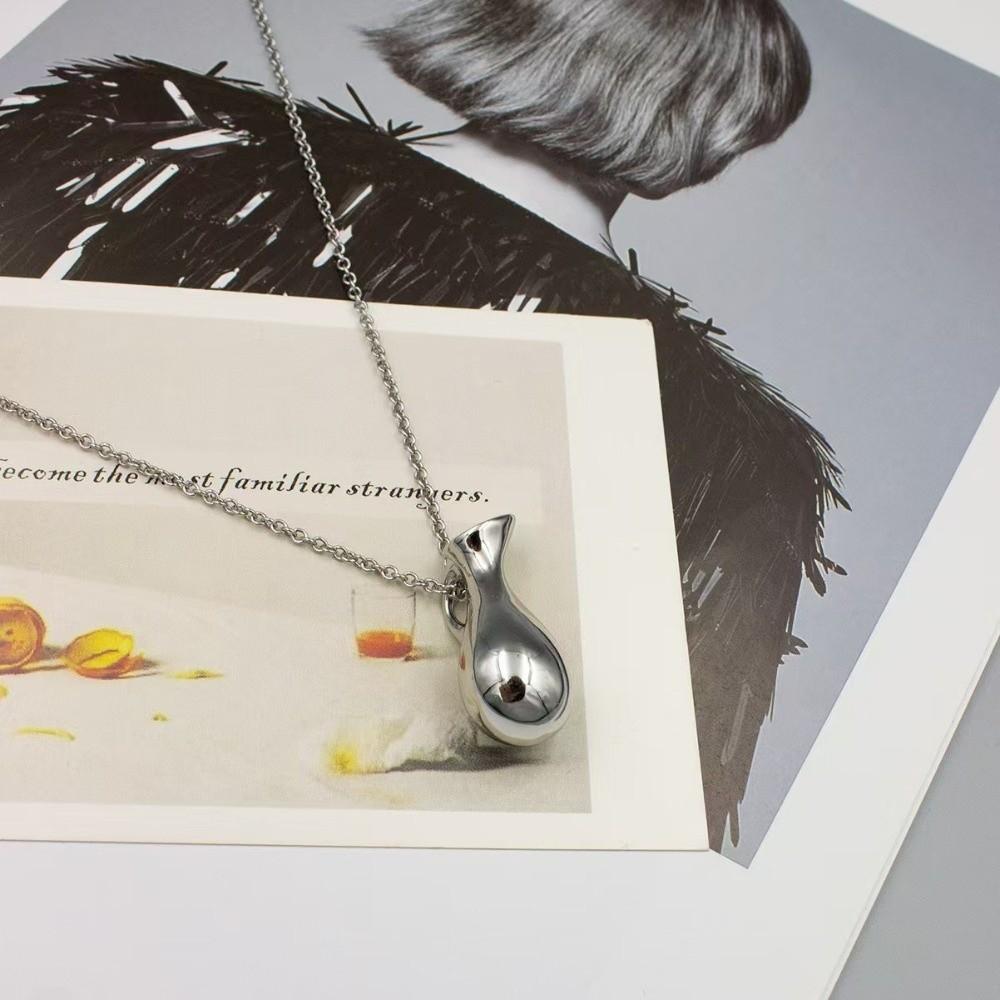 Temperament Water Bottle Pendant Necklace Retro Fashion Jewelry Long Sweater Chain  Friends