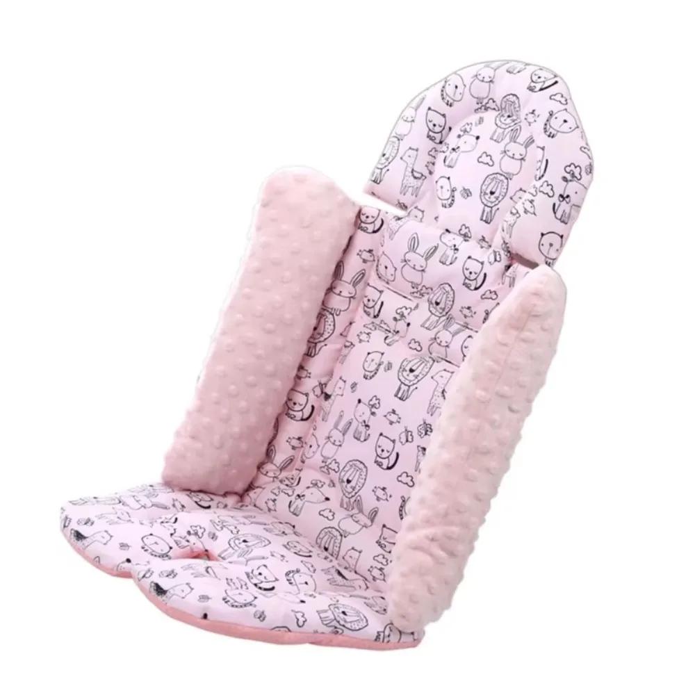 

Подушка для детской коляски с мультяшным рисунком, аксессуары для коляски, подушка для детского сиденья, коврик для прогулочной коляски, подкладка для сиденья автомобиля, коляска розовый