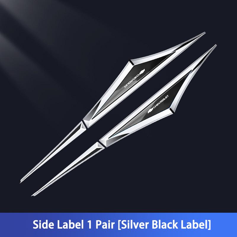 

Fit For Chevrolet Spark Captiva Cruze Tracker Epica Automotive new energy fender blade body side label metal decorative sticker чёрный